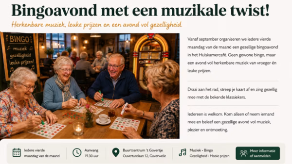 Bingoavond met een muzikale twist!